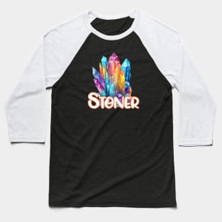 Stoner T-shirt Crystal Lovers Rock Hound 420 Pot Smoker Baseball T-Shirt
